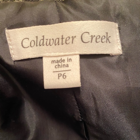 Coldwater Creek Gray & Black Jacquard Jacket 6P - Picture 7 of 9